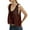 Brown, variant on Yubnlvae Pink Women Sleeveless Lace Tank Tops Vacation Front Tie Mesh Chiffon Tops, S