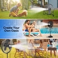 thumbnail image 6 of Dr. Prepare Magnetic Outdoor Mister Fan Kit, Portable Misting Cooling System for Patio Backyard Pool, 6 of 8
