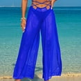 thumbnail image 5 of MKLEKYY Womens Swimsuit Cover Up Women's 2025 Solid Color Bikini Three Piece Beach Split Swimsuit Set, 5 of 5