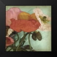 thumbnail image 2 of Goldberger, Jennifer 12x12 Black Modern Framed Museum Art Print Titled - Aquatic Poppies II, 2 of 5