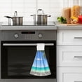 thumbnail image 6 of SKYSONIC Hanging Kitchen Towel 12 x 17 Inch Blue Sea Towel Set 2 Pieces of Dry Towels for Kitchen, Bathroom, Laundry Room Table, 6 of 7