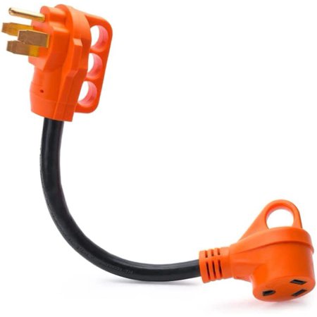 New 50 Amp Male to 30 Amp Female Dogbone Adapter RV Electrical Converter Cord US