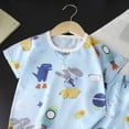 thumbnail image 6 of felwors Toddler Little Kids Pajamas Set Short Sleeve Pjs Snug Fit Sleepwear 2pcs (2-3 Years,Sky Blue), 6 of 6