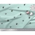 thumbnail image 3 of Soimoi Green Cotton Voile Fabric Gift Box & Bell Dots Print Fabric by Yard 42 Inch Wide, 3 of 3