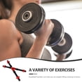 thumbnail image 4 of 2pcs 40cm Dumbbell Bars Dumbbell Handles Weight Lifting Spinlock Collar Set with 4pcs Nuts for Gym Barbells Dumbbell Bars Strength Training (Random Color), 4 of 9