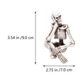 thumbnail image 2 of SHOWERORO  Decoration 4Pcs Skeleton Bones Decorations Grey Resin for Outdoor Yard Use, 2 of 8