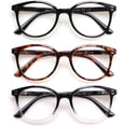 thumbnail image 1 of GFDYREE Lot de 3 Lunettes de Lecture Charnière à Ressort Lecteurs Élégants Noir/écaille pour Hommes et Femmes, 1 of 7