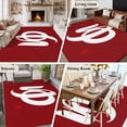thumbnail image 5 of 5'x7' Area Rugs for Living Room Bedroom, Japanese Style Washable Rug Carpet Runner Indoor Outdoor, Vintage Minimalist ArtRed Non Slip Floor Mats Area Rug for Kitchen, Nursery, 5 of 8