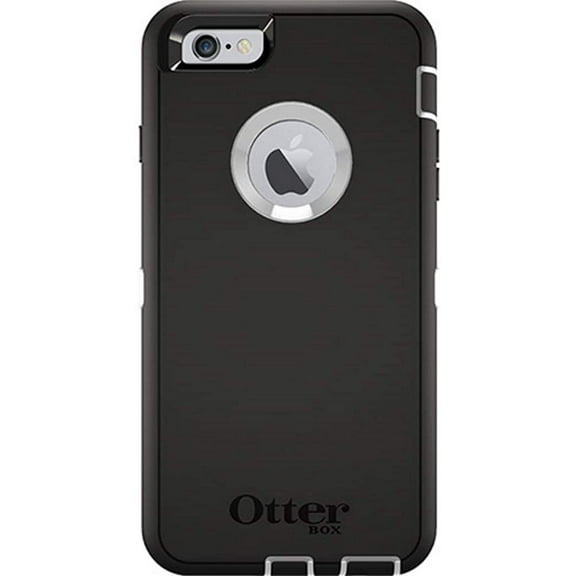 Rugged Protection OtterBox Defender Case for iPhone 6 Plus/6S Plus (ONLY) - Bulk Packaging - Black/White