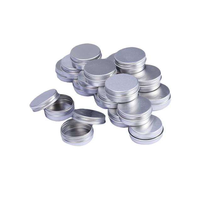 56 Pcs 5g Botellas de viaje Envase cosmético Aluminio Crema Tarro de crema vacía