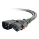 C2G C14 to C14 to Power 250V 3ft 10A 3 ft C13 Câble d'Alimentation Verrouillage Noir - TAA - Câble d'Alimentation - IEC 60320 IEC 60320 C13 - AC 250 V - 10 A - - Noir – image 1 sur 5