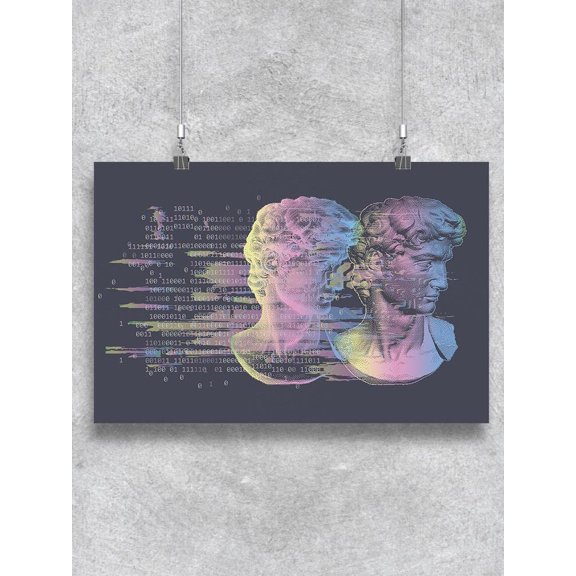 Virtual Statue's Head Poster - Image by Shutterstock,