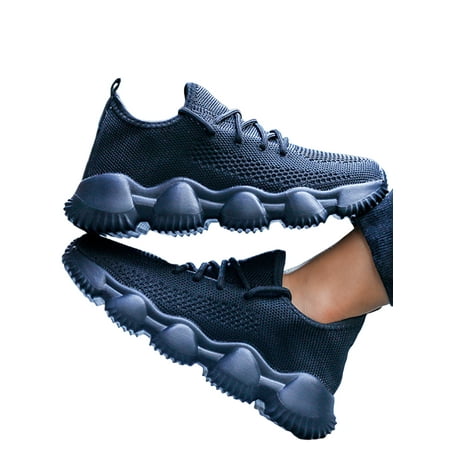 

Gomelly Boys Sneakers Sport Fashion Sneaker Lace Up Running Shoes Comfort Trainers Children Kids Boy Casual Shoe Black 2.5Y