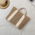 thumbnail image 3 of Bolsa de hombro tejido en contraste de Color para mujer, de mano de playa de verano a la moda para mujer Likrtyny Para Estrenar, 3 of 9