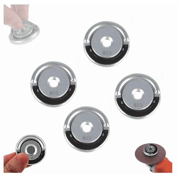 2026 Angle Grinding Tool Flange Nut, 4PCS M10 5/8 Thread Angle Grinder Flange Nut, Angle Grinding Tool Flange Locking Nut, Portable Locking Plate Chuck Angle Grinder, Quick Clamping Nut