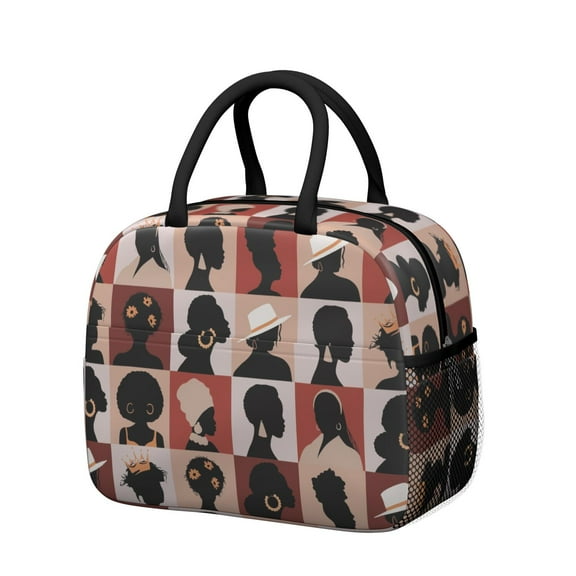 Reusable Travel Lnsulated Lunch Bag for Women & Men-Leakproof Water-Resistant Cooler Tote,Large Capacity(10.6x8.7x6.3in)for Work,Office,Travel,Picnic,Beach.