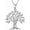 Style 1, variant on SISGEM Tree of Life Pendant Necklace for Women, 925 Sterling Silver Tree Cubic Zirconia Jewelry Necklace, Anniversary Valentine's Day Gifts for Women, with 18"+2" Chain