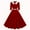 Wine, variant on LYEAA Holiday Party Dress Half Sleeve Lapel Collared Midi Dress Flowy Elegant Homecoming Dress A-line Color Block Belted Dress 1950s Vintage Dress Ball Gown Wedding Guest Dress for Women Black M