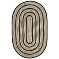 thumbnail image 2 of SAFAVIEH Braided Tanisha Bordered Reversible Area Rug, Ivory/Dark Brown, 6' x 9' Oval, 2 of 10