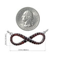 thumbnail image 2 of Bohemian Garnet Necklace Infinity, 2 of 5