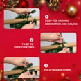 thumbnail image 3 of 12 Pcs Decorative Garland Ties Trianu 15.74 inch Garland Flexible Ties for Holiday Decorations Christmas Craft Gift Wrapping (Green), 3 of 7