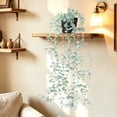 thumbnail image 5 of Artificial Hanging Plant, Wall Hanging Fake Greenery with Pot, Faux Green Leaf Plant for Living Room, Bedroom, and Boho Wall Decor, Indoor Outdoor Use, 5 of 7