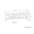 thumbnail image 5 of Simpli Home Simpli Home Jager SOLID MANGO WOOD 60 inch Wide Contemporary TV Media Stand in Natural For TVs up to 65 inches, 5 of 11