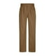 thumbnail image 5 of Ceisia Men's Solid Color Cotton-Linen-Like Double Pleated Casual Pants, Loose Straight Leg Trousers for Men Coffee L Gifts, 5 of 6