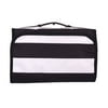 Hanging Jewelry Organizing Bag- Fold Up for Storage and Travel Black and White Stripe