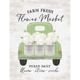 thumbnail image 2 of Lettered and Lined 12x14 Black Ornate Wood Framed with Double Matting Museum Art Print Titled - Flower Market - Hydrangeas, 2 of 4