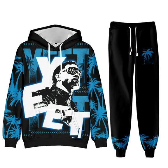 Jey Uso Yeet 3D Print Hoodie Pants Sets Merch Men/Women Sweatshirt Pants Two Piece Set Streetwear