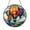 Acrylic 3.5 Inch, variant on Decorative Hot Air Balloon Landscape Stained Glass Style Suncatcher Window Hanging, Scenic Glass Panel Art Window Ornament Home Decor
