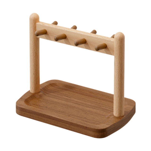 Organizador de joyas, expositor de madera, versátil, para collares, para mesa, vitrina, tocador, entrada.
