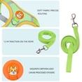thumbnail image 6 of HANI Dog and Cat Universal Harness with Leash - Cat Harness Escape Proof - Adjustable Reflective Step in Dog Harness for Small Dogs Medium Dogs - Soft Mesh Comfort Fit No Pull No Choke,Green,S, 6 of 9