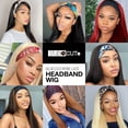 thumbnail image 6 of STUDIOCUT BY PROS Headband Wig 28 Inch Straight Quick Wrap Headband Wig Long Straight Wigs for Black Women High Heat Resistant Synthetic Wigs HBW003 (613-LIGHTBLONDE), 6 of 7