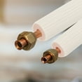 thumbnail image 6 of Pipe Insulation Foam Tube, Heat Preservation Insulated Foam Tubing for 1/4", 3/8" O.D. Mini Split Copper Line Set Water Pipes,6.56Ft(2m),White/Pink, 6 of 7
