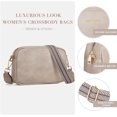 thumbnail image 3 of Crossbody Bags for Women Vegan Leather Purse Shoulder Handbags with Wide Strap, 3 of 7