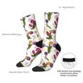 thumbnail image 4 of KLL Tulips Flowers Print Cool Socks Men's Women's Crew Socks Funny Crazy Novelty Stockings, 4 of 6