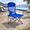 Blue, variant on ROOMISLAND Folding Camping Chair, Portable Heavy Duty Outdoor Quad Lumbar Back Padded with Side Pockets, Cup Holder for Beach, Lawn, Picnic, Fishing, Backpacking, Blue