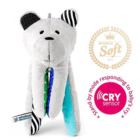 Whisbear Baby Sound Machine and Adorable Bear, No More Sleepless Nights! Turquoise