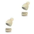 thumbnail image 4 of QualitChoice Winter Caps Decorative Hat Scarf Set Adorable Autumn Crochet Neckerchief Sports Two-piece Stylish Collar Beige 2Set, 4 of 6