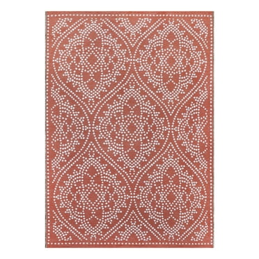 Better Homes & Gardens Medallion Reversible Rug, Red, 7' x 10'