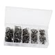 thumbnail image 3 of 50 piezas de eslabones giratorios de pesca, eslabones giratorios de hierro mejorados, accesorios de cambio rápido, aparejos, barril, conector de pesca Negro, 3 of 8