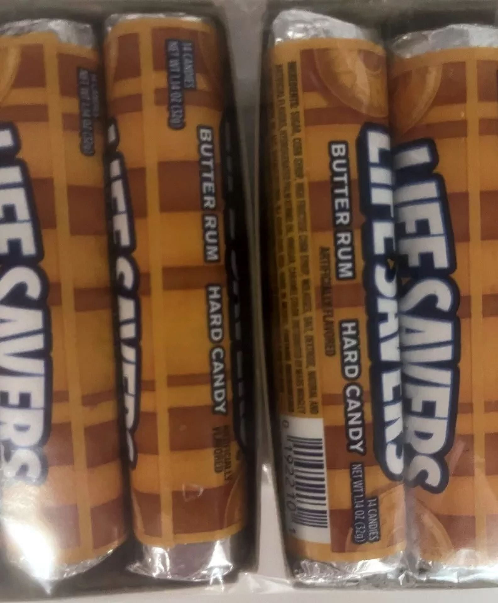 Lifesavers Butter Rum 20 Rolls Life Savers Hard Candy Bulk Candies 1.14 oz