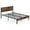 Queen Size, variant on Barara King Bedroom Bed Frame, Bed Platform Frame,Full/King/Queen/Twin Size Bed Frame with High Headboard and Mute Bar-Twin Size