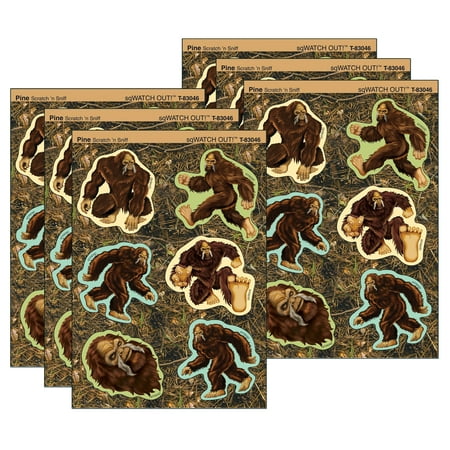 UPC: 0194629110988 | TREND sqWATCH OUT!/Pine Mixed Shapes Stinky Stickers 24 Per Pack 6 Packs