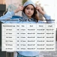 thumbnail image 2 of Spazoro Girls Swearshirts, Fall Winter Long Sleeve Hooded Solid Color Casual Pullover Tops for Girls Purple Size 4-5T, 2 of 4