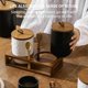 thumbnail image 5 of Recipiente Hermético para Almacenar Café En Grano, con Asa Ergonómica, Base Antideslizante, Apto para Uso Alimentario, de Cerámica Resistente a Altas Temperaturas, para Organizar La Despensa, Lza2410, 5 of 6