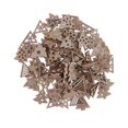 thumbnail image 4 of Colgantes Decorativos BLESIY 100x Árboles de Navidad Natural Adornos florales de madera, 4 of 8