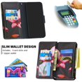 thumbnail image 2 of Dteck Case For Samsung Galaxy A01 (5.7 inches) 2020 Released, Magnetic Patterned Leather Wallet Zipper Card Holder Stand Shockproof Protective Case Cover,Flower, 2 of 5